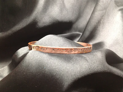 Copper Stamped Bracelet (custom)